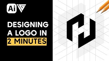 How to Design H Letter Logo in a Hexagon | Quick Grid-Based Logo Tutorial #inaa_graphics #Logo