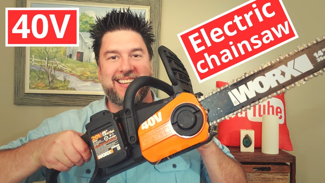WORX Chainsaw Review WORX 40V electric chainsaw 14 inch saw [233