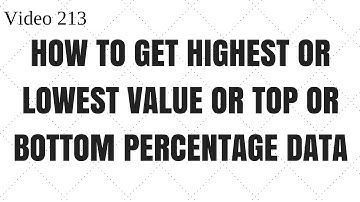 Learn MS Access - Video 213 - Select top and bottom values using query