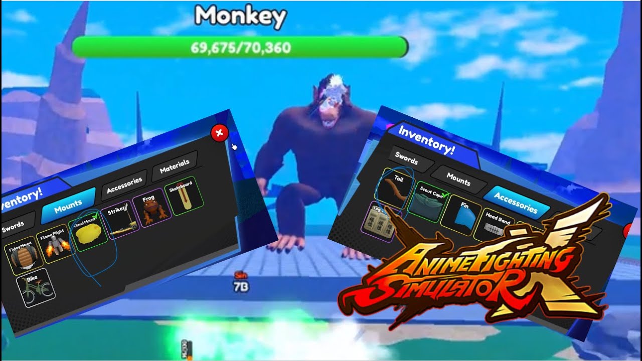 How To Get All Monkey Boss Drops In Anime Fighting Simulator X |AFSX ...