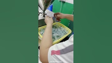 Semi automatic gel syringe filling machine operation run video