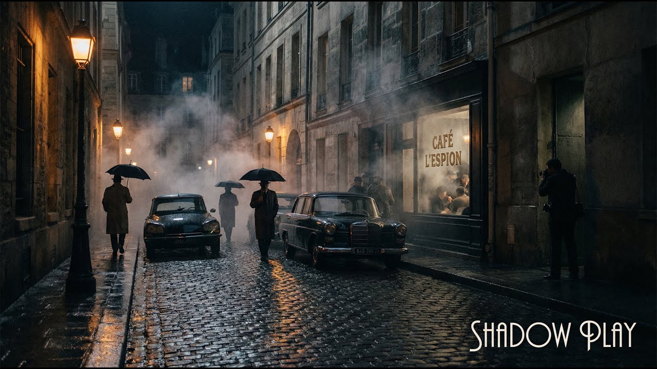 European Spy Lounge 🌒 Cinematic Noir Jazz for Night Focus & Atmosphere