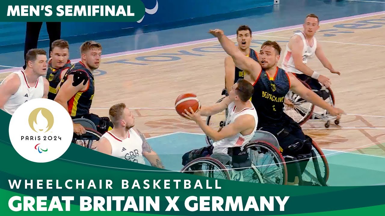 Great Britain 🇬🇧 X 🇩🇪Germany - Wheelchair Basketball Men's Semifinal at #Paris2024