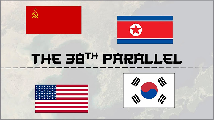 Why was the 38th parallel created