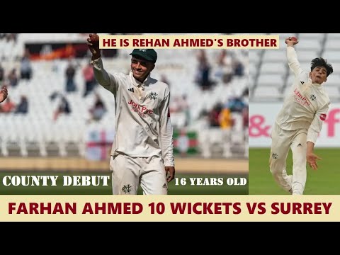 Farhan Ahmed 10 Wickets On Debut For Nottinghamshire Vs Surrey In England County Championship 2024