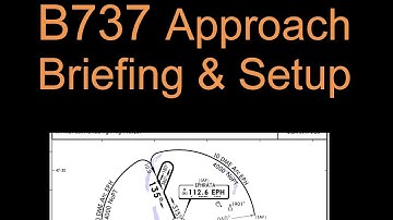 B737 Approach Briefing & Setup in the Simulator (PMDG)
