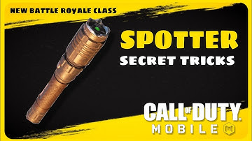 Spotter class | Battle royale Tips & Tricks | Call of Duty | COD Mobile | Season 3