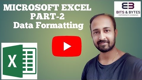 Microsoft Excel | Part-2 | Formatting Data | Bits & Bytes | Bappa Chakraborty