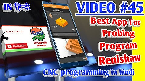 #howtomake probe NCBest free App for Probing cycles by renishaw #cnc programming hindi and english