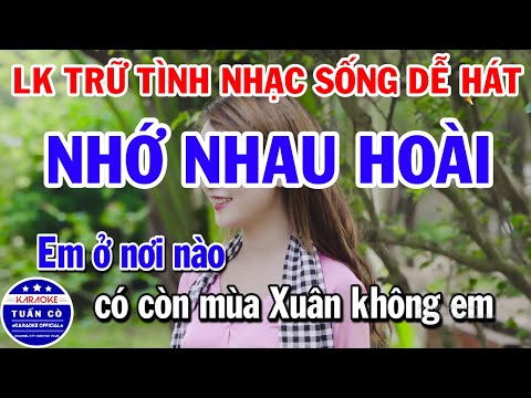 Nhạc Vàng Karaoke - Karaoke Liên Khúc Nhạc Vàng Trữ Tình | Nhớ Nhau Hoài | Sao Chưa Thấy Hồi Âm