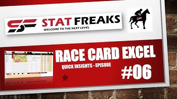 HORSE RACING EXCEL RACE CARD TEMPLATE: EPISODE #06 QUICK INSIGHTS