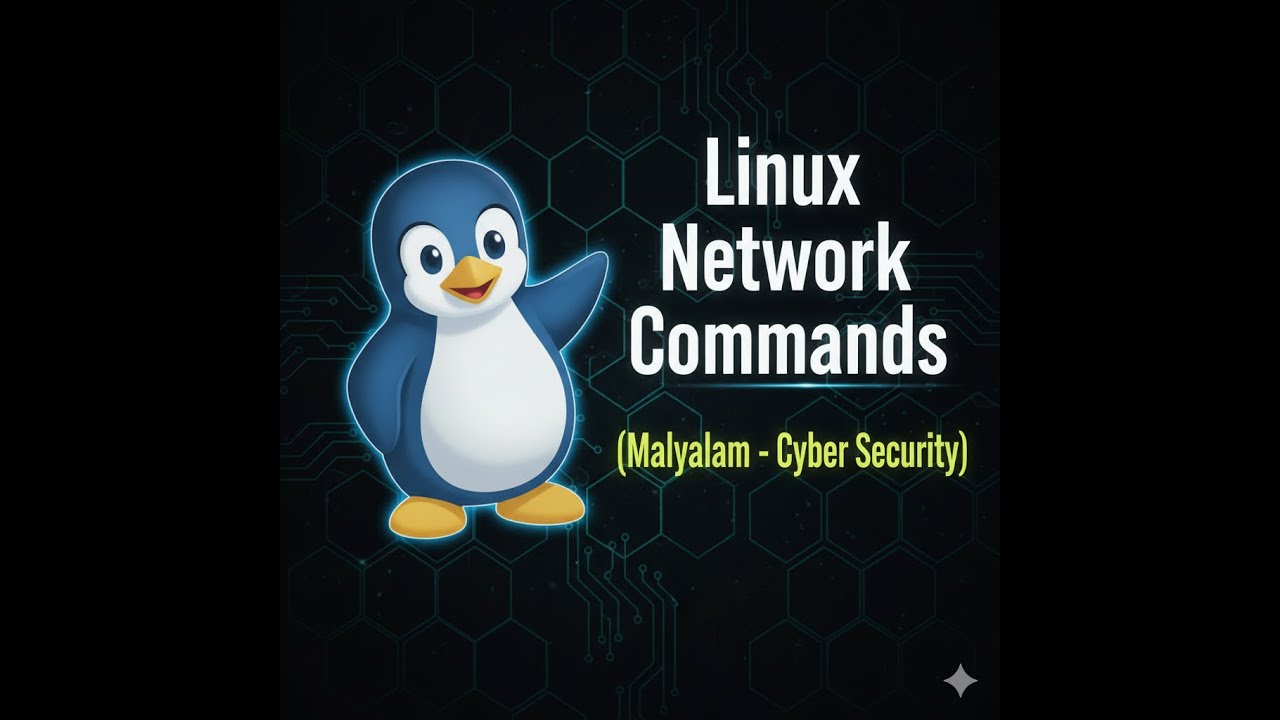 Linux For Cyber Command Master Linux Networking Essential Commands Tutorial in Malayalam ...