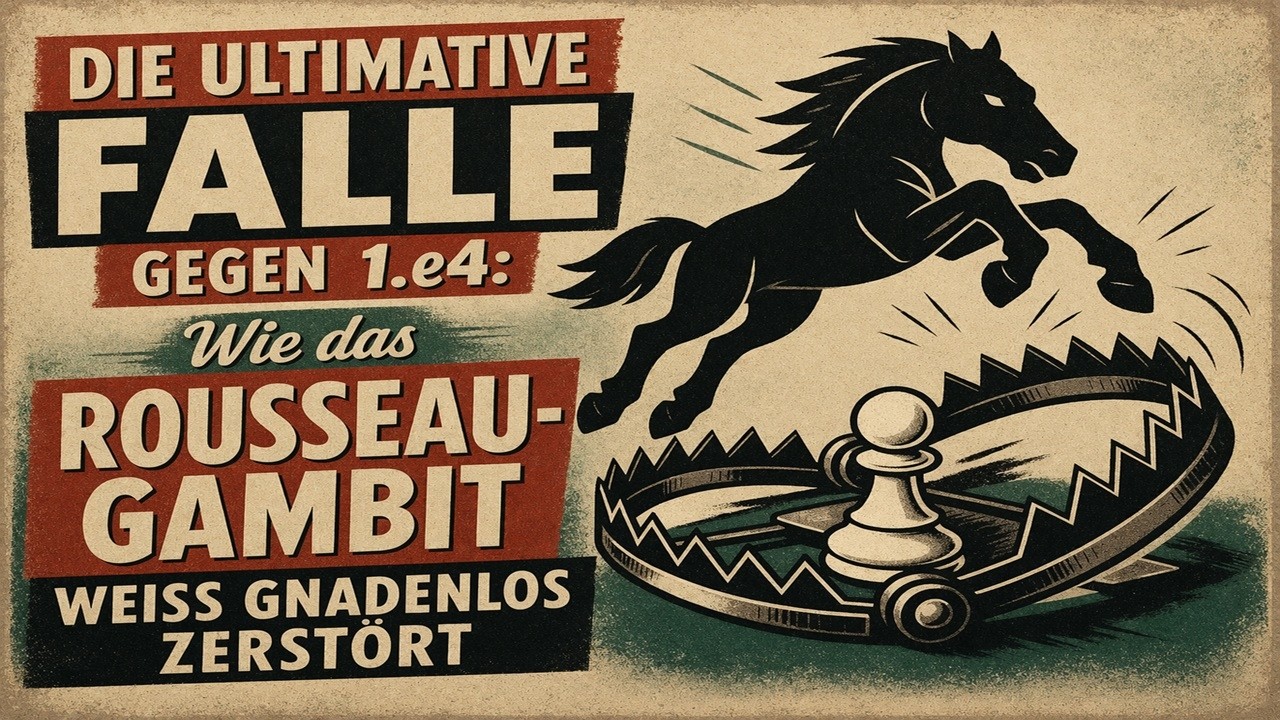 Die BESTE Schacheröffnung, um 1.e4 zu zerstören (Jeder Zug ist eine Falle!)