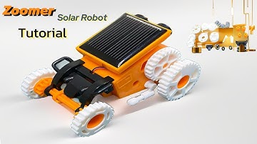 How To Built A Solar Powered Robot With Electric Motor | Zoomer Robot