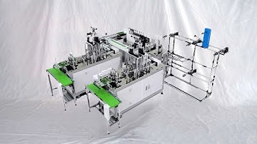How face masks are made from Raw materials to Finished products Produktionslinie für Gesichtsmasken