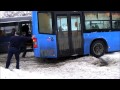 Ikarus 405-ös a király!? - Schneekaos in Budapest - Snow chaos - Volvo bus in the snow