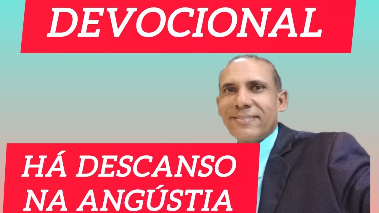 Há descanso na angústia #devocional #jesus #angústia 