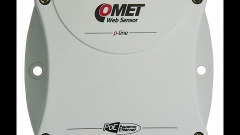 Web Sensor with PoE - four channels remote thermometer hygrometer