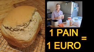 RECETTE DE PAIN EN 5 MIN ET COÛT EN MACHINE