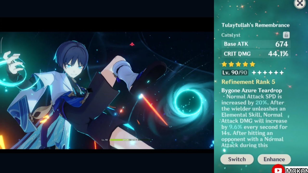 Genshin Impact 3.3 Wanderer With Tulaytulah Remembrance R5 Vs Ruin