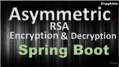 Asymmetrische encryptie met RSA (privé- en openbare sleutel) in Spring Boot