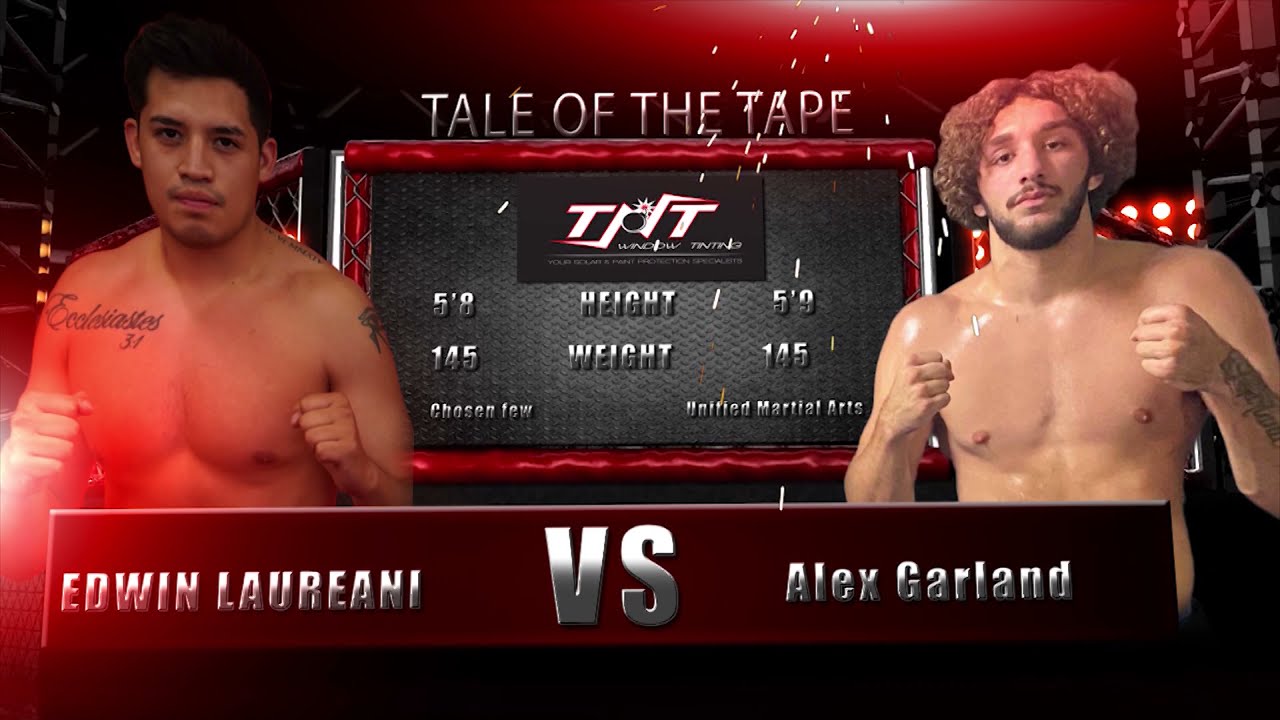 Chosen Few Fighting Championship Edwin Laureani vs Alex Garland