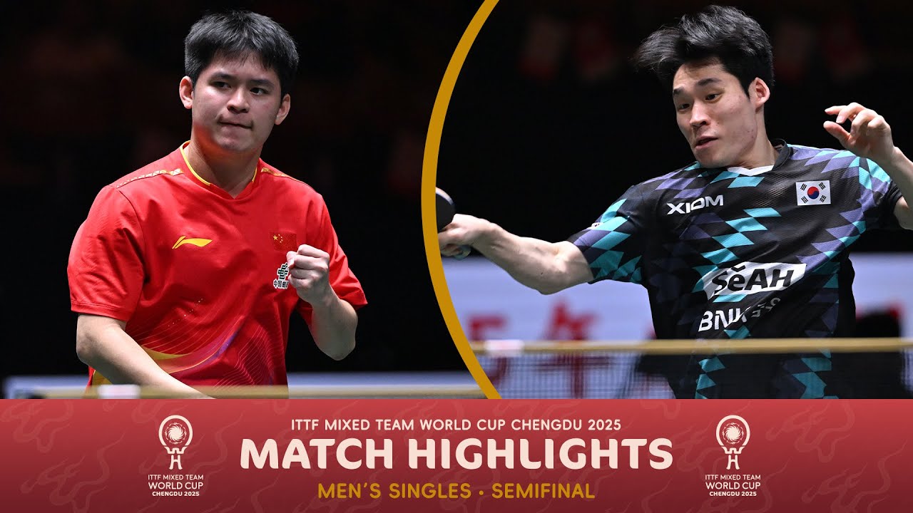 Lin Shidong vs Jang Woojin | Semifinal - ITTF Mixed Team World Cup 2025