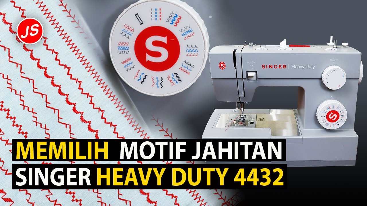 Motif Jahitan Singer Heavy Duty 4432