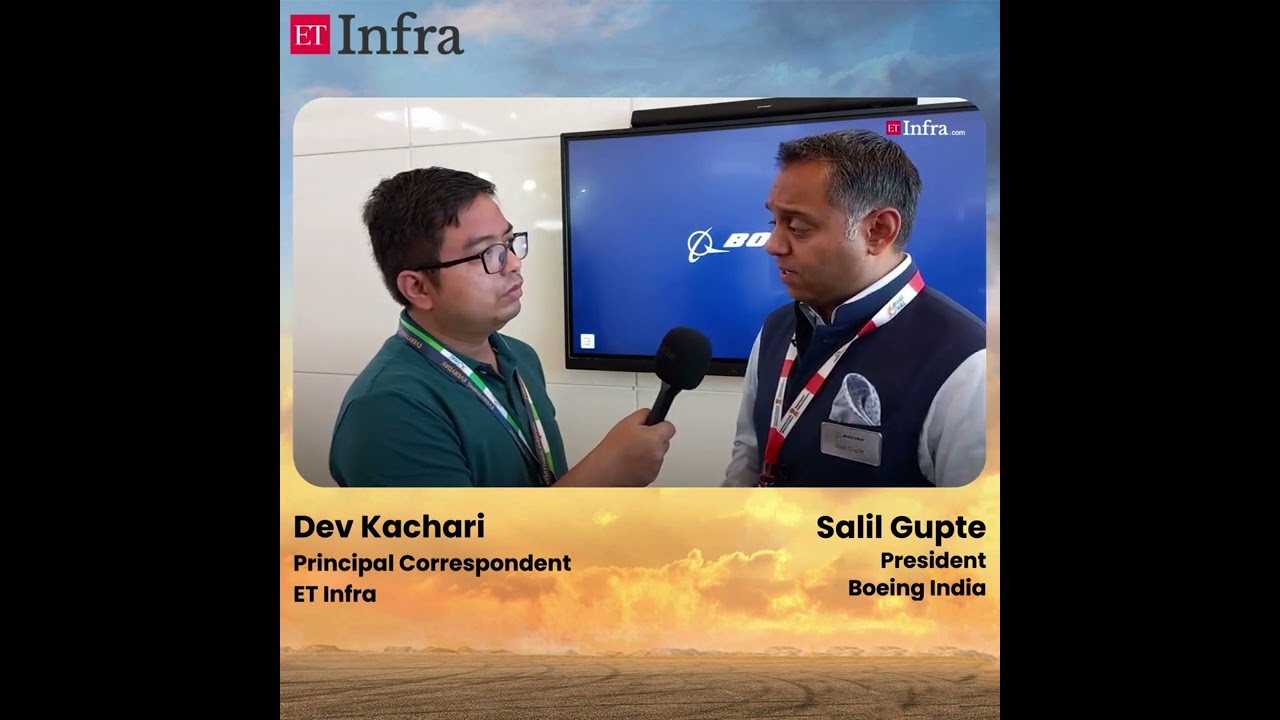 AVIATION CONNECT: Salil Gupte, Boeing India President, interacts with ET Infra at Aero India 2023.
