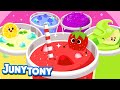 Fun in the Cup | Color Song for Kids | Colorful Fruits | Kindergarten Song | JunyTony