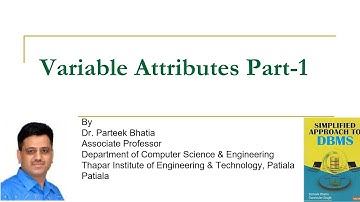 Variable Attributes Part-1