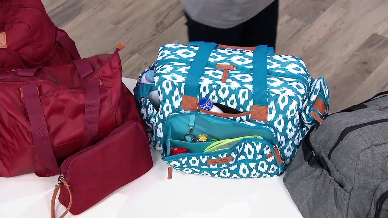 California innovations 4 pc designer insulated carry all set on qvc
