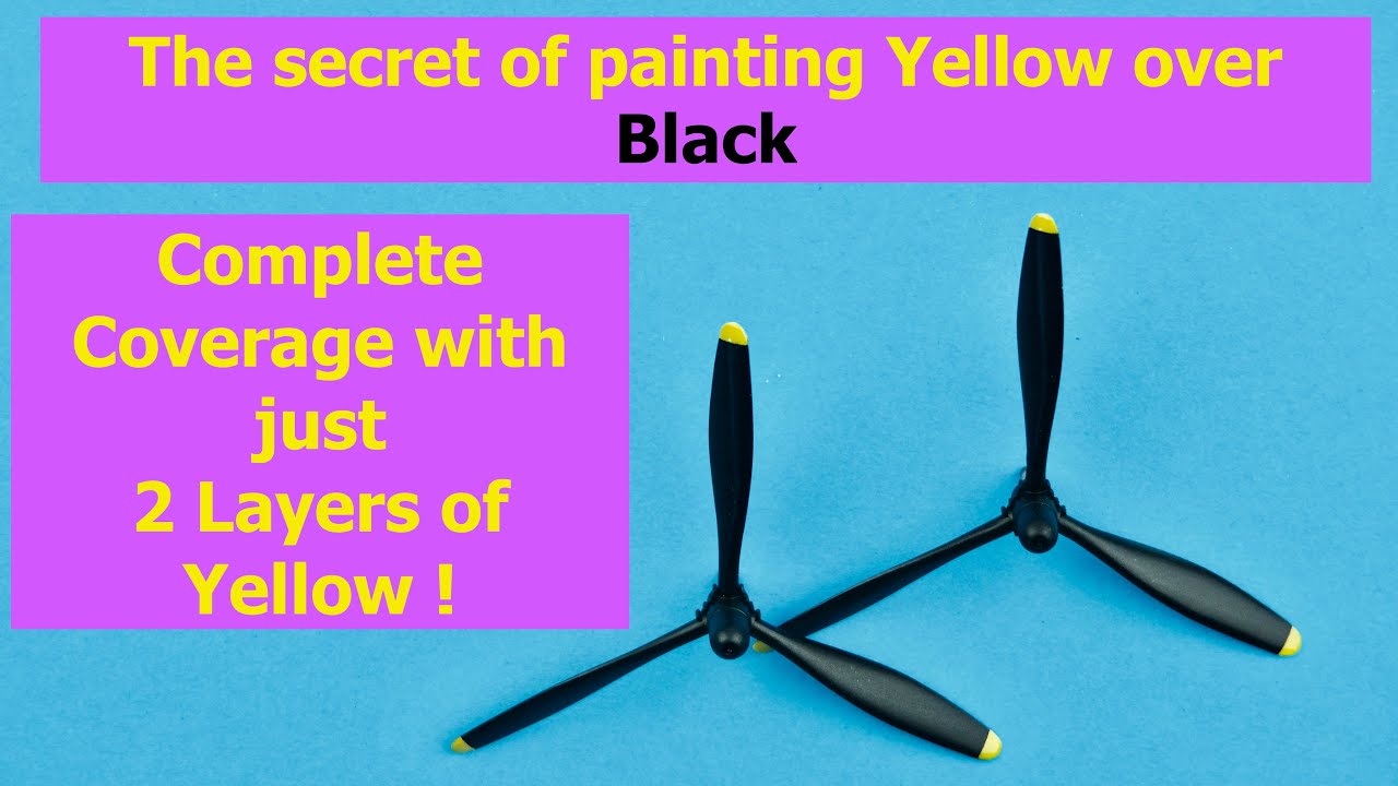 How to paint yellow over black with full coverage in just two coats