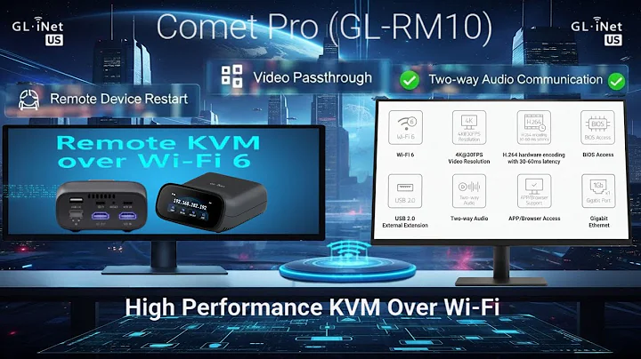GLiNet Comet Pro (GL-RM10) Review: Remote KVM over Wi-Fi 6 with Two-Way Audio & Video Passthrough!
