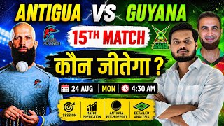 Antigua and barbuda falcons vs guyana amazon warriors cpl 15th match prediction, abf vs gaw match