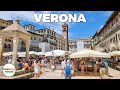 Verona italy walking tour  4k u  with captions