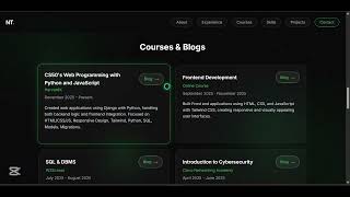 Personal Portfolio Website using HTML, CSS and JS