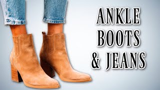 6 Ways To Wear Ankle Boots With Jeans | Cropped, Straight Leg, Boyfriend,  Bootcut, Skinny - Youtube