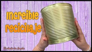 INCREIBLE reciclaje ¡¡ 🔴 Lata de tomate♻️  DIY MANUALIDADES Y DECOUPAGE