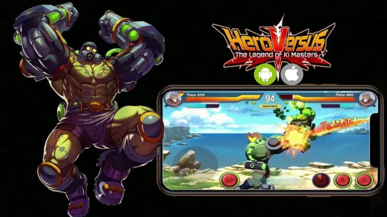 HeroVersus - The Legend of Ki Masters | Mobile Action Arcade Fighting Game (ANDROID/IOS) - GAMEPLAY
