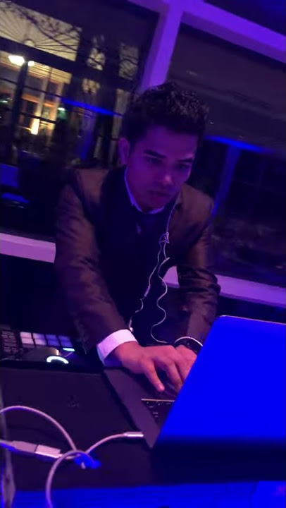 Wedding DJ Booth Setup w/ Uplightings (Mansion Ballroom Edition)