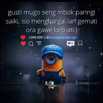 story wa 30 detik Minions
