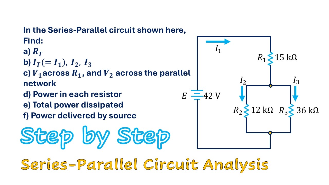 Complete series parallel circuit analysis - YouTube