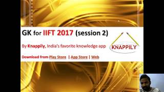 IIFT 2017: GK Session - II (Most Important Current Affairs) screenshot 3