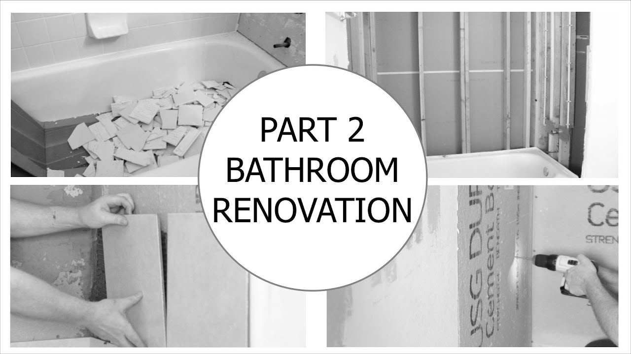 DIY Small Bathroom Renovation - YouTube