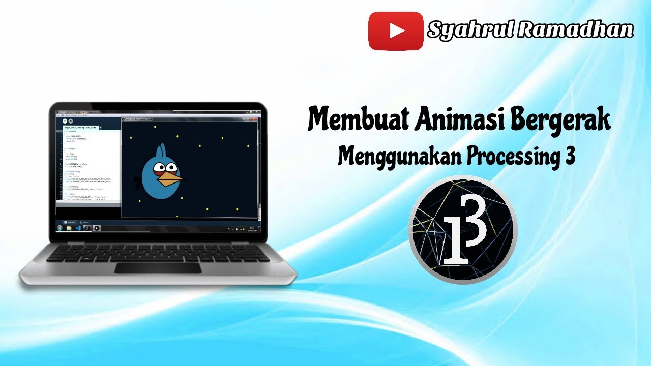 Membuat animasi bergerak  pada processing Karakter Angry 