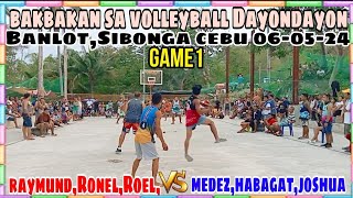 Game1:Bakbakan sa Banlot Sibonga Cebu.Team Raymund,Ronel,Roel Vs. Team Medez,Habagat,Joshua.06-05-24