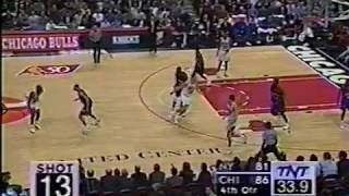 MICHAEL JORDAN - Screams at Jeff Van Gundy After Scoring 51 points!!  1-21-97 Knicks @ Bulls