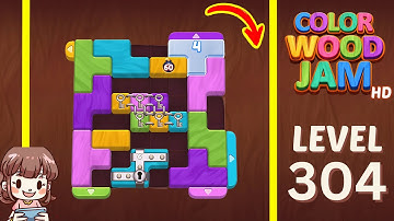 Color Wood Jam Level 304 Solution Walkthrough