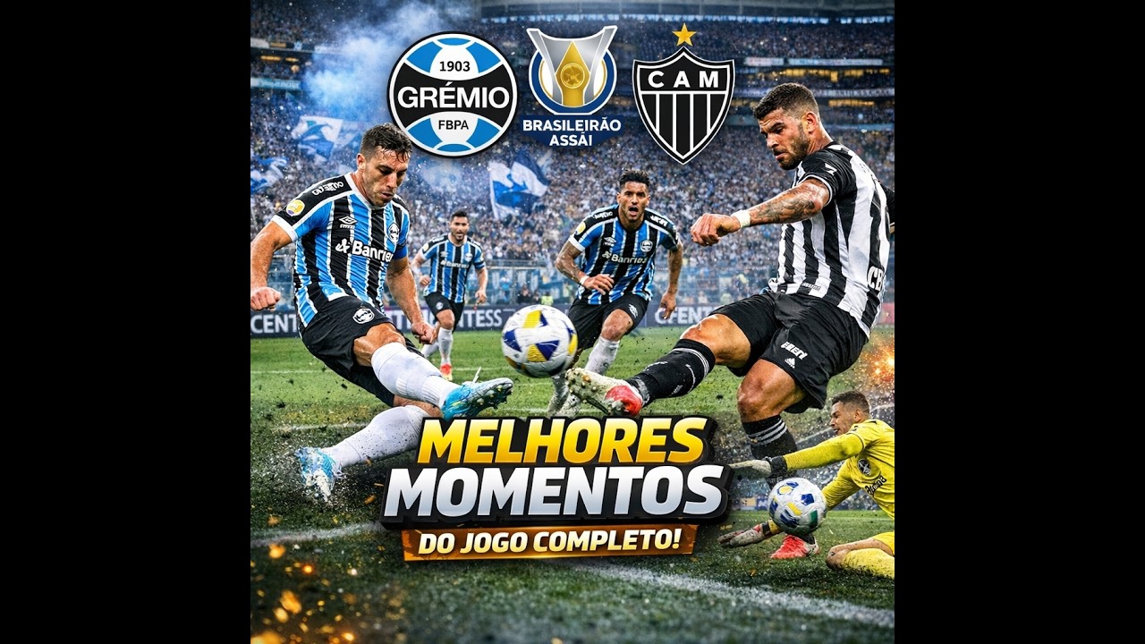 GRÊMIO 2 x 1 ATLÉTICO MINEIRO  | CAMPEONATO BRASILEIRO 2026 | JOGO COMPLETO (Melhores Momentos)